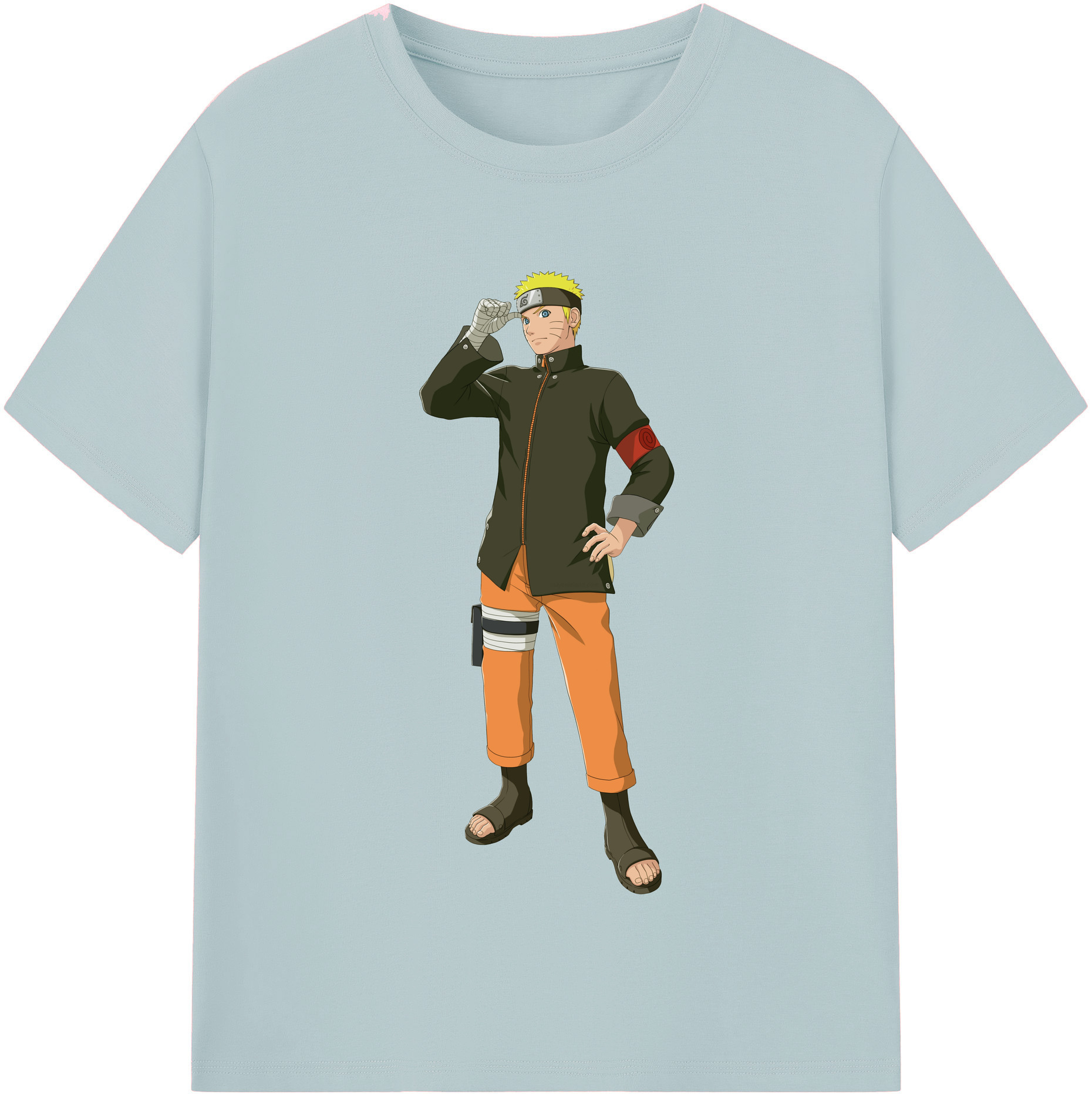 （画像用） NARUTO -ナルト- うずまき ナルト Uzumaki Naruto 綿100％半袖Tシャツ（フロントプリント）